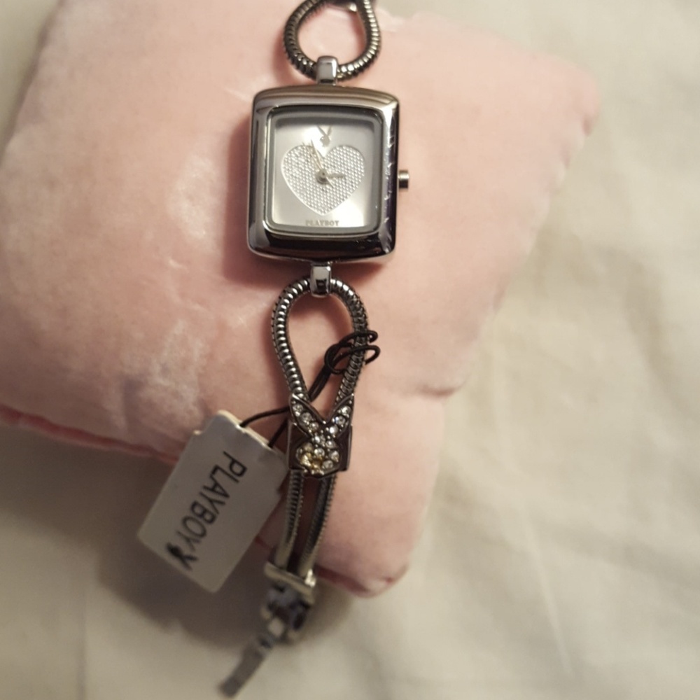 Playboy stainless steel watch